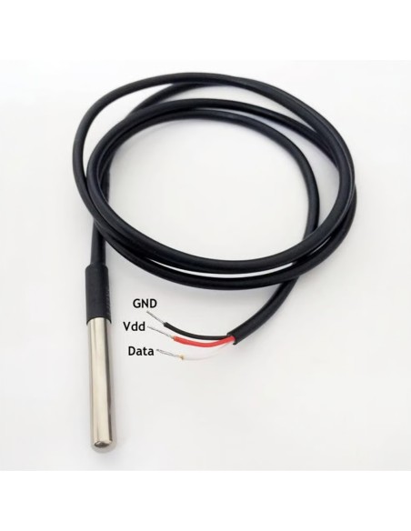Comprar SHELLY SH-SENSOR-DS18B20-1M Shelly Temperature sensor DS18B20 (1 meter) - Medición precisa de temperatura de -55°C a +12