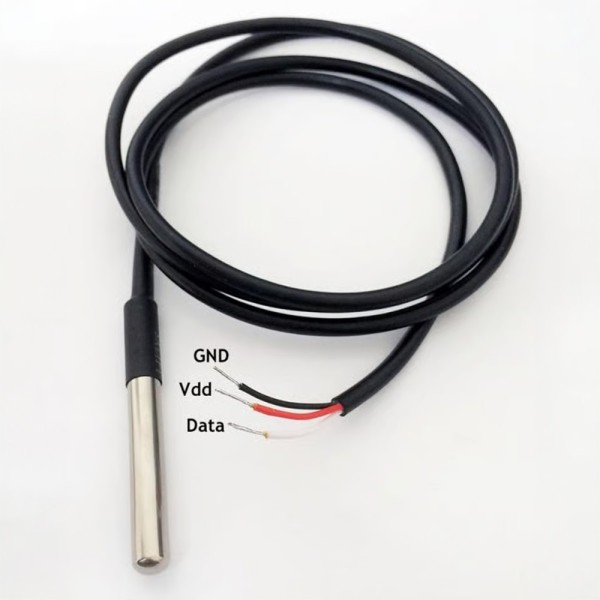 Comprar SHELLY SH-SENSOR-DS18B20-3M Shelly Temperature sensor DS18B20 (3 meter) - Medición precisa de temperatura de -55°C a +12