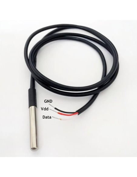 Comprar SHELLY SH-SENSOR-DS18B20-3M Shelly Temperature sensor DS18B20 (3 meter) - Medición precisa de temperatura de -55°C a +12