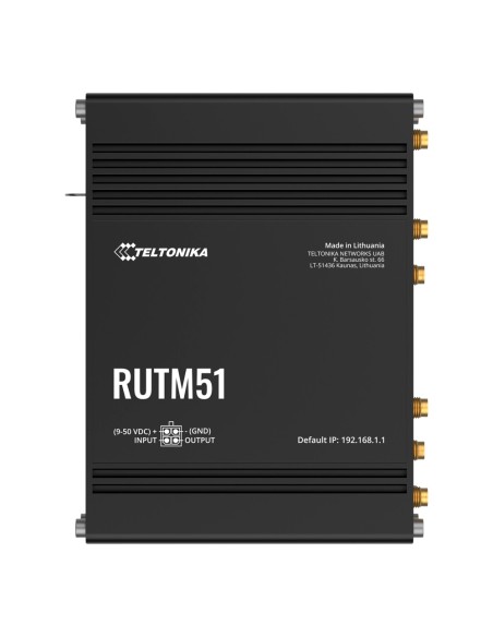 Comprar TELTONIKA TK-RUTM51 Router Industrial 5G Sub-6GHz de alta velocidad  - Resiliencia con Dual SIM y failover automático 