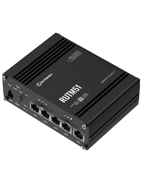 Comprar TELTONIKA TK-RUTM51 Router Industrial 5G Sub-6GHz de alta velocidad  - Resiliencia con Dual SIM y failover automático 