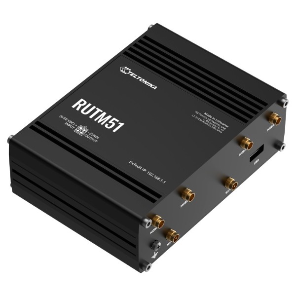 Comprar TELTONIKA TK-RUTM51 Router Industrial 5G Sub-6GHz de alta velocidad  - Resiliencia con Dual SIM y failover automático 