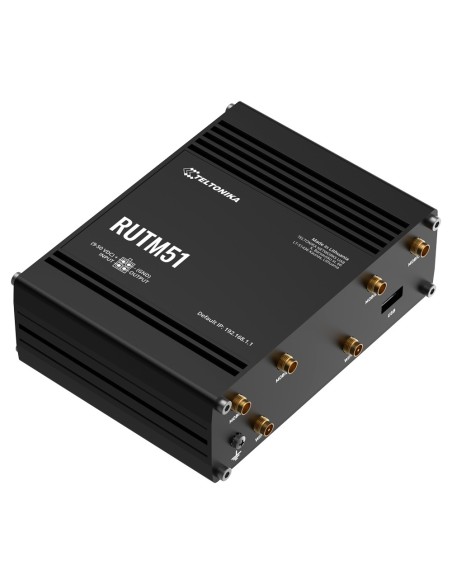 Comprar TELTONIKA TK-RUTM51 Router Industrial 5G Sub-6GHz de alta velocidad  - Resiliencia con Dual SIM y failover automático 