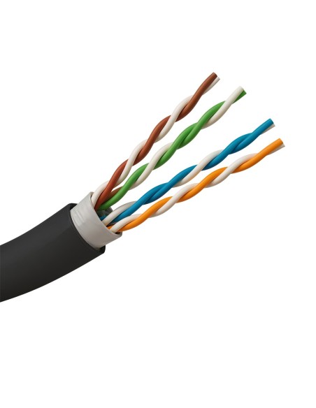 Comprar SAFIRE UTP5E-305-BC-PE/PVC-OUTDOOR Bobina de cable de red U/UTP Categoría 5E - Conductor de cobre sólido puro 100% (BC) 