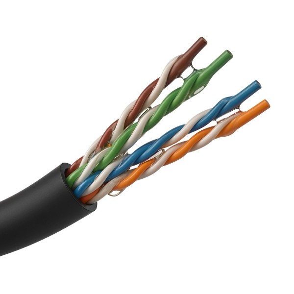 Comprar SAFIRE UTP5E-305-JELLY-OUTDOOR Bobina de cable de red Cat5e de 305 metros - Conductor CCA aluminio recubierto de cobre -