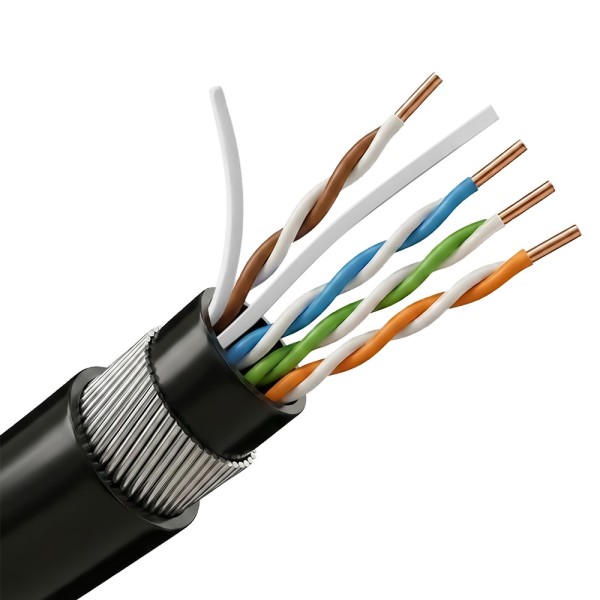 Comprar SAFIRE UTP6-305-BC-PE/PVC-ARM Bobina de cable de red Cat6 de 305 metros - Conductor de cobre 100% para máxima señal - Ar