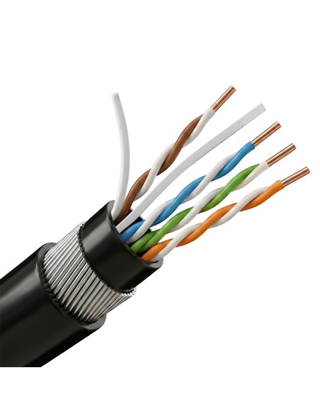 Comprar SAFIRE UTP6-305-BC-PE/PVC-ARM Bobina de cable de red Cat6 de 305 metros - Conductor de cobre 100% para máxima señal - Ar