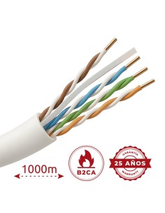 Comprar SAFIRE UTP6A-1000-LSZH-B2CA Cable de datos U/UTP Categoría 6A de 4 pares - Conductor de cobre sólido puro Bare Copper -  2