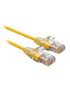 Comprar SAFIRE UTP6A-SLIM-010Y Cable UTP Slim de parcheo - Ethernet - Conectores RJ45 - Categoría 6A - 0,1 m - Color amarillo