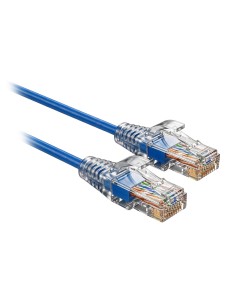 Comprar SAFIRE UTP6A-SLIM-015B Cable UTP Slim de parcheo - Ethernet - Conectores RJ45 - Categoría 6A - 0,15 m - Color azul