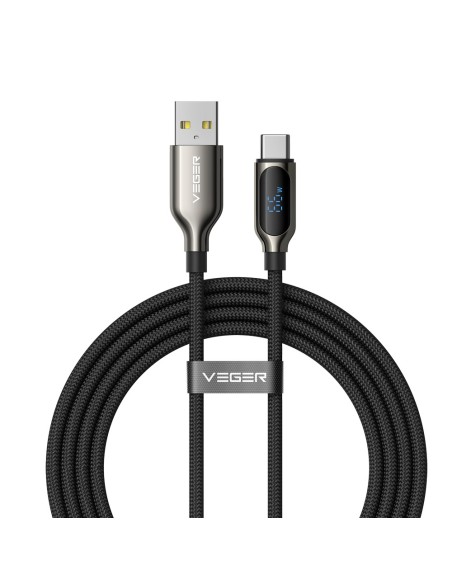Comprar VEGER VG-AC1-XHJ Veger - Cable USB 2.0 para cualquier dispositivo - USB-A a USB-C - Conector de aleación de Zinc con dis