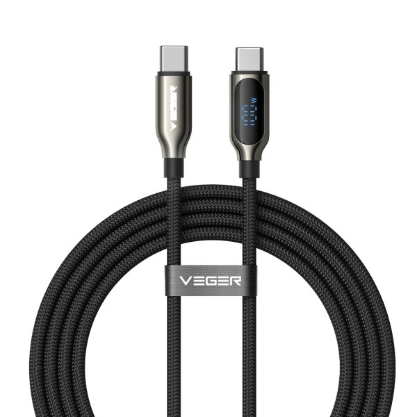Comprar VEGER VG-CC1-XHJ Veger - Cable USB 2.0 para cualquier dispositivo - USB-C a USB-C - Conector de aleación de Zinc con dis