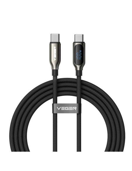 Comprar VEGER VG-CC1-XHJ Veger - Cable USB 2.0 para cualquier dispositivo - USB-C a USB-C - Conector de aleación de Zinc con dis