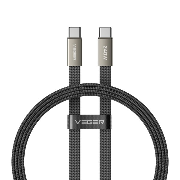 Comprar VEGER VG-CC2-MTB Veger - Cable USB 2.0 para cualquier dispositivo - USB-C a USB-C - Cubierta de metal, Nylon trenzado co