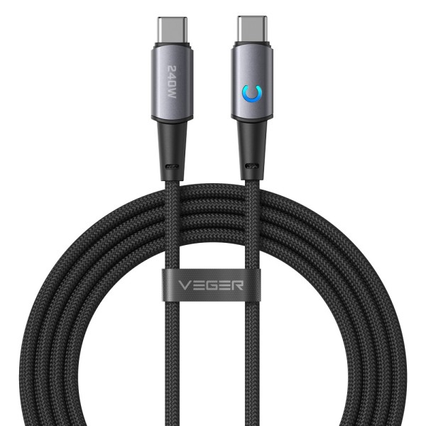 Comprar VEGER VG-CC2-ZSD Veger - Cable USB 2.0 para cualquier dispositivo - USB-C a USB-C - Conector de aleación de aluminio con