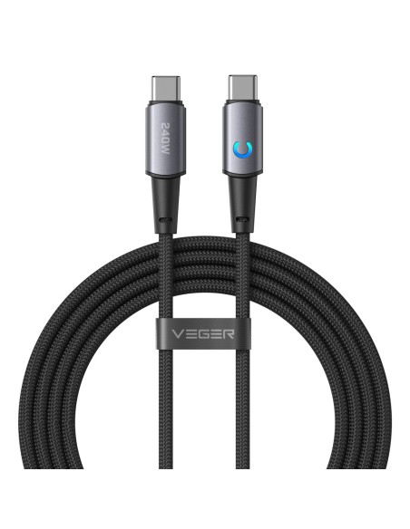 Comprar VEGER VG-CC2-ZSD Veger - Cable USB 2.0 para cualquier dispositivo - USB-C a USB-C - Conector de aleación de aluminio con