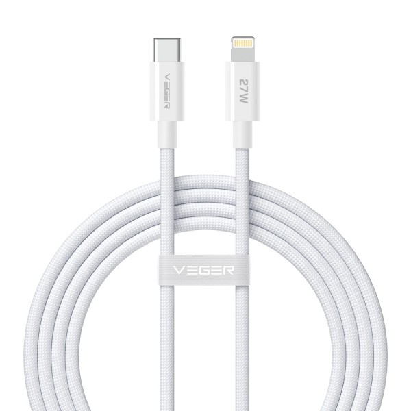 Comprar VEGER VG-CL1-FPG Veger - Cable USB 2.0 para cualquier dispositivo - USB-C a Lightning - Cubierta de metal, Nylon trenzad