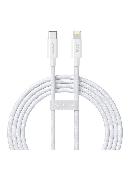 Comprar VEGER VG-CL1-FPG Veger - Cable USB 2.0 para cualquier dispositivo - USB-C a Lightning - Cubierta de metal, Nylon trenzad