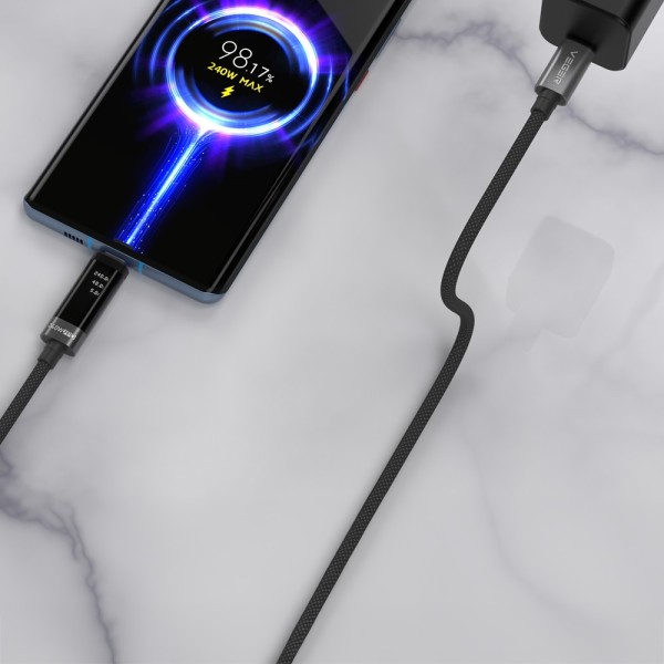 Comprar VEGER VG-DC120-CC1.5 Veger - Cable USB 2.0 para cualquier dispositivo - USB-C a USB-C - Conector con display multifunció