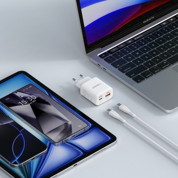 Comprar VEGER VG-TR101-KIT-45W1A1C VEGER - Cargador de pared con cable incluido - Potencia 45W |  Con tecnología GaN - Carga ráp
