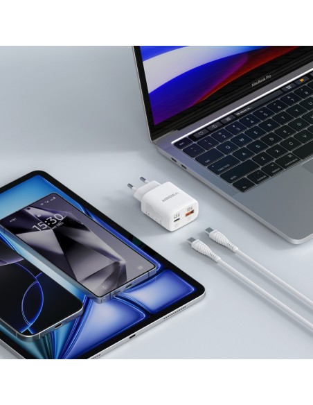 Comprar VEGER VG-TR101-KIT-45W1A1C VEGER - Cargador de pared con cable incluido - Potencia 45W |  Con tecnología GaN - Carga ráp
