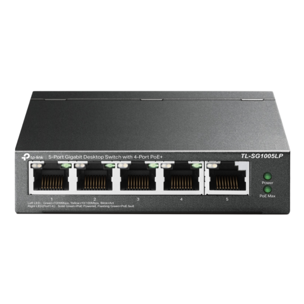 TP-LINK TL-SG1005LP Switch de sobremesa Gigabit de 5 puertos con 4 puertos PoE+