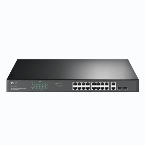 TP-LINK TL-SG1218MP Switch de montaje en bastidor Gigabit de 18 puertos con 16 puertos PoE +