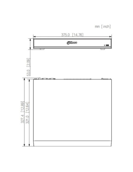 DAHUA NVR5216-16HP-XI/PRO NVR 16ch 512Mbps H265 1xHDMI 8K 16PoE 2HDD E/S AI