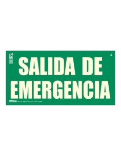 IMPLASER EV393N-20M Señal salida de emergencia 64x32cm sin marco. 20m
