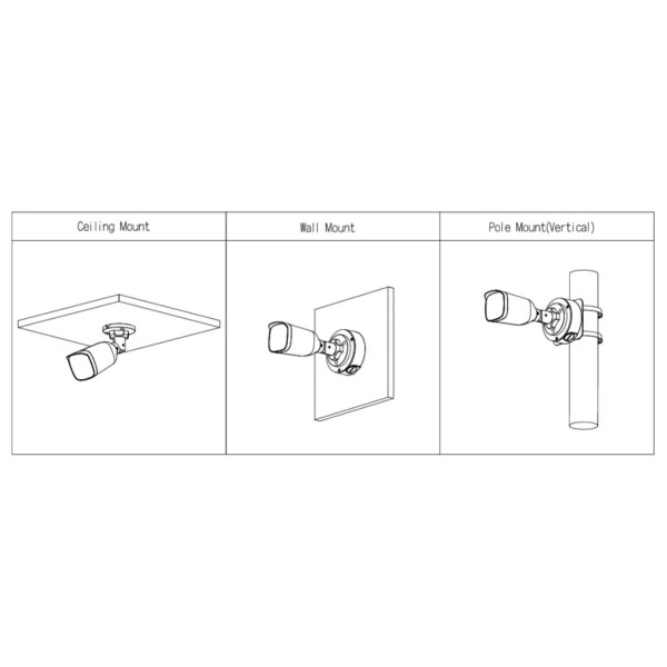 DAHUA HAC-B3A21-Z Tubular HDCVI 4EN1 2M IR40m 2.7-12mm IP67