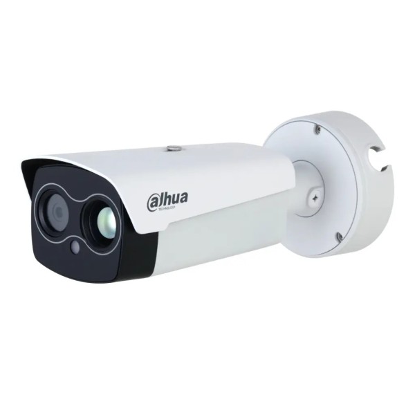 DAHUA TPC-BF5441-TB13F6-DC-S5-V1 Cámara Híbrida IP Termográfica 400x300 13mm + 4M 6mm IP67 IK10 12-24Vdc PoE AUDIO E/S
