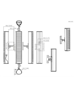 DAHUA VCS-STW40 Altavoz IP de columna 120dB 40W IP65 PoE 2