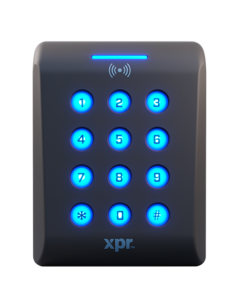 XPR XP-K-MFBT XPR. Lector RFID Teclado con teclas capacitivas retroiluminadas 1356 MHz XPR Mobile ID Wiegand/SSCP/OSDP/RS485 Bor