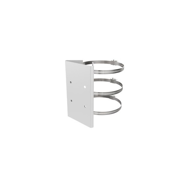 HIKVISION BASIC DS-1673ZJ HIKBASIC. Support de poteau pour caméras d’extérieur. Acier inoxydable. Couleur blanche. Diamètre régl