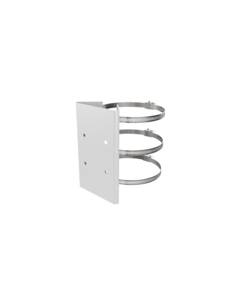 HIKVISION BASIC DS-1673ZJ HIKBASIC. Support de poteau pour caméras d’extérieur. Acier inoxydable. Couleur blanche. Diamètre régl