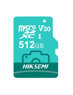 HIKVISION HS-TF-D3STD/512G/NEO LUX/WW Tarjeta microSD Hikvision - Capacidad 512 GB - Clase 10 | Velocidad R/W: 100/70 MB/s - Cic