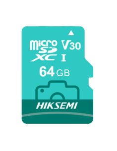 HIKVISION HS-TF-D3STD/64G/NEO LUX/WW Tarjeta microSD Hikvision - Capacidad 64 GB - Clase 10 | Velocidad R/W: 100/70 MB/s - Ciclo