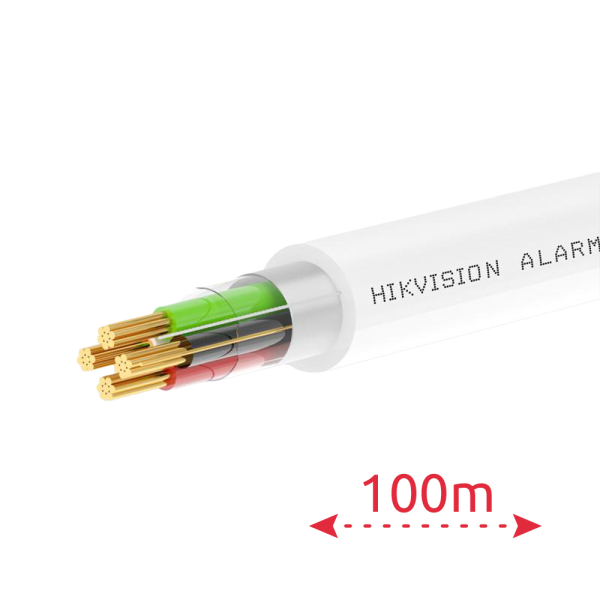 HIKVISION DS-1AC2A2BPL1 Blanc 100 m 2 conducteurs de signal + 2 d’alimentation - Conducteur en cuivre nu (99,95 %) - Écran en al