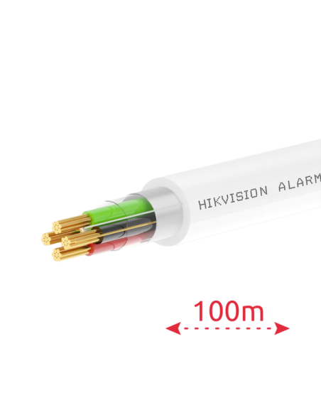HIKVISION DS-1AC2A2BPL1 Bianco 100m 2 conduttori di segnale + 2 di alimentazione - Conduttore in rame nudo (99,95%) - Schermatur