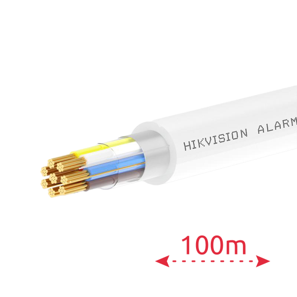 HIKVISION DS-1AC2B6APL1 Bianco 100 m 6 conduttori di segnale + 2 di alimentazione - Conduttore in rame nudo (99,95%) - Schermatu