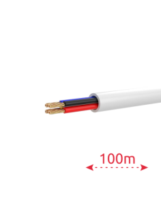 HIKVISION DS-1AC4AUC1 White 100m 4 conductores de señal - Conductor Cobre desnudo (99,95%) - Cubierta PVC de gran flexibilidad - 2