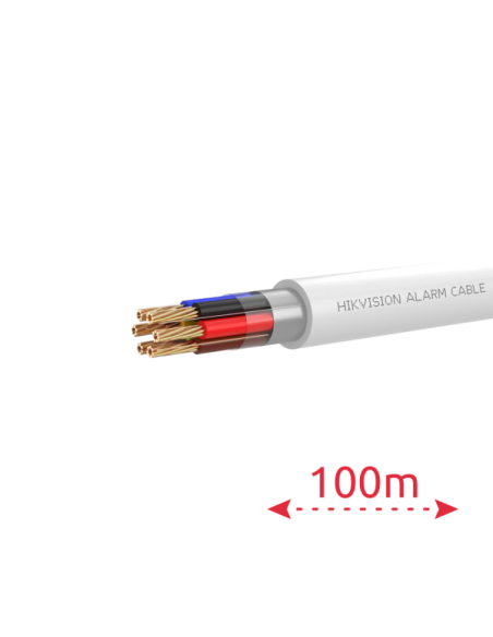 HIKVISION DS-1AC6APL1 Bianco 100 m 6 conduttori di segnale per sistemi complessi - Conduttore in rame nudo (99,95%) - Schermatur