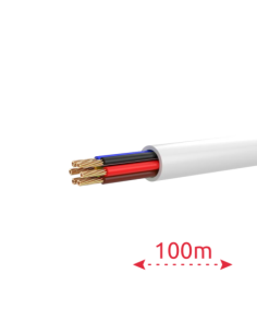 HIKVISION DS-1AC6AUC1 White 100m 6 conductores de señal - Conductor Cobre desnudo (99,95%) - Cubierta PVC de gran flexibilidad - 2
