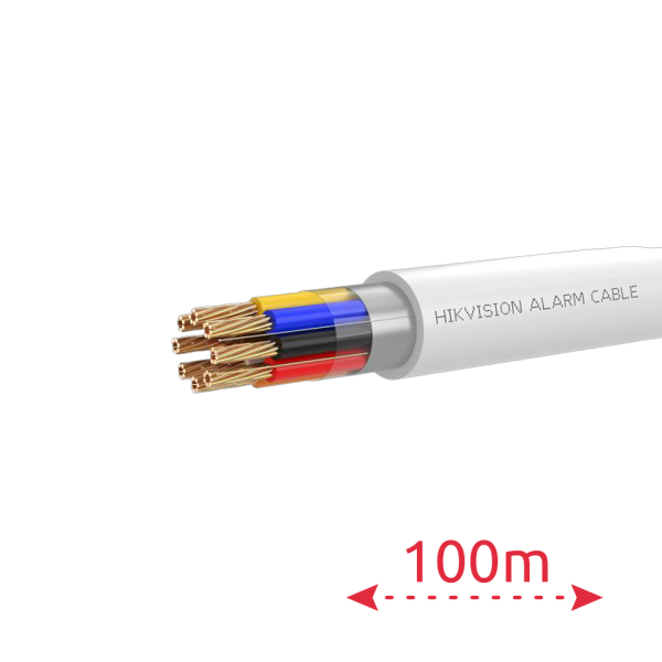HIKVISION DS-1AC8APL1 Bianco 100 m 8 conduttori di segnale per sistemi complessi - Conduttore in rame nudo (99,95%) - Schermatur