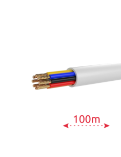 HIKVISION DS-1AC8AUC1 White 100m 8 conductores de señal - Conductor Cobre desnudo (99,95%) - Cubierta PVC de gran flexibilidad - 2