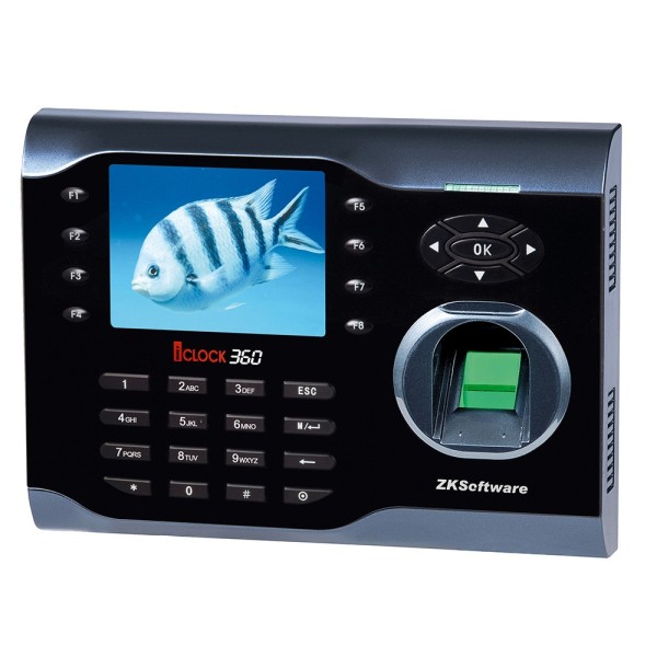ZKTECO ZK-6 TA-ICLOCK-360ZMM-1 Terminal biométrico para Control de Presencia con pantalla de 3,5" incorporada