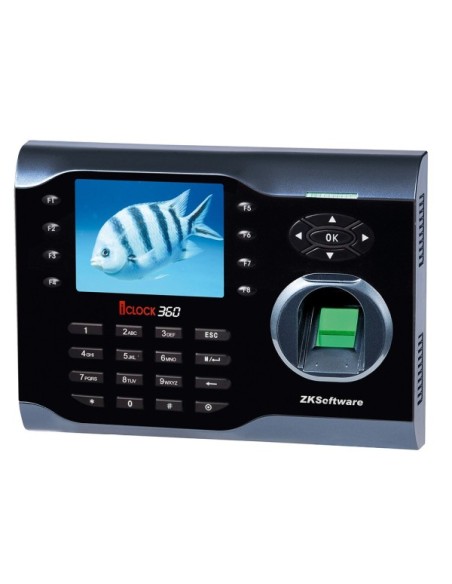 ZKTECO ZK-6 TA-ICLOCK-360ZMM-1 Terminale biometrico per il Controllo Presenze con schermo integrato da 3,5"