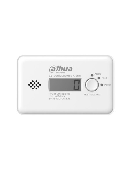 DAHUA DAHUA-5557 DHI-HY-GC21B-W2(868) Detector vía radio de monóxido de carbono Dahua con sensor electroquímico y pantalla LCD