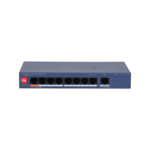DAHUA DAHUA-5517 DH-CS4009-8ET1GT-60 Switch gestionable cloud Dahua de 9 puertos con 8 PoE y Hi-PoE de 60 W
