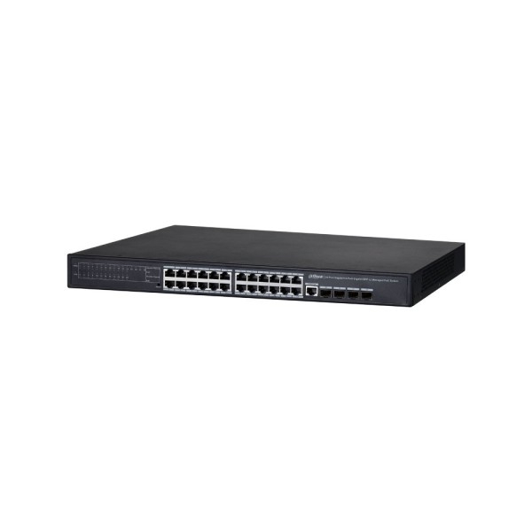 DAHUA DAHUA-5568 DH-PFS4428-24GT-370 Switch PoE gestionable L2 Dahua de 24 puertos Gigabit PoE con 370 W y 4 puertos 1000 Base-X